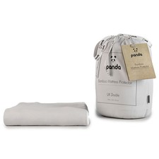 Panda Bamboo Mattress Protector, Double