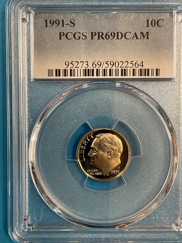 3-Coins 1c/5c/10c PCGS PR69DCAM 1998S/1996S/1991S - Picture 4 of 4