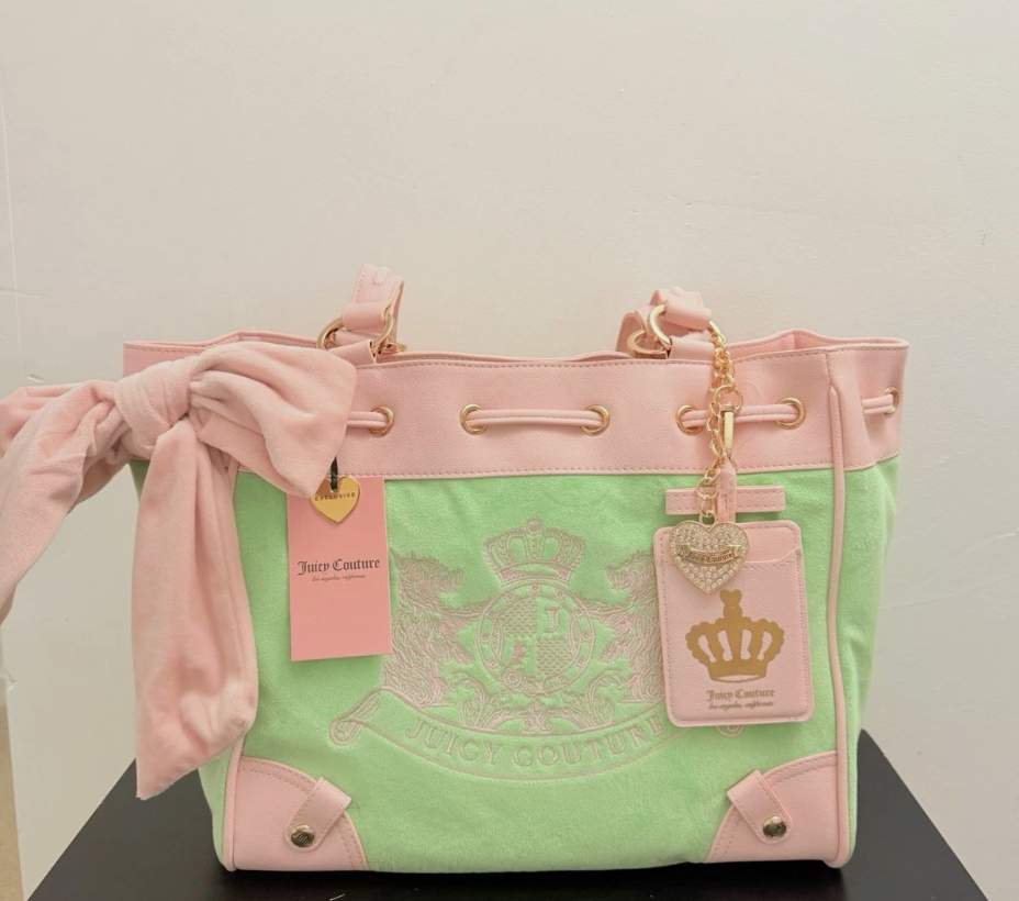 NWT Juicy Couture Classic Scottie Dogs Daydreamer Tote Bag Retro