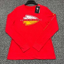 Nike Shirt Women Medium Kansas City Chiefs Long Sleeve Crew Neck Cotton New M