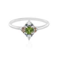 Cavill Ring 0,42Ct Zirkon Ceylon Saphir Tropfen 925 Sterling Silber Damen