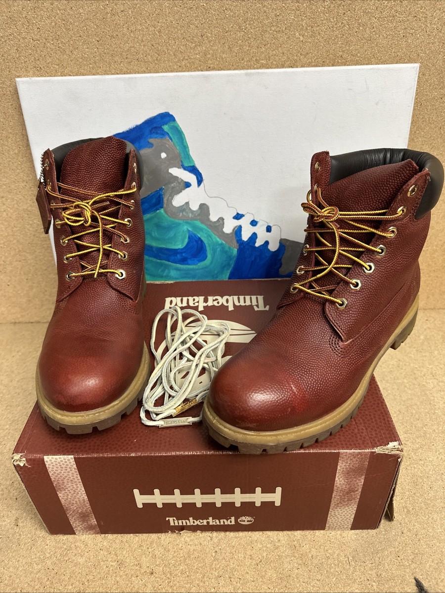 RARE Timberland 6 Inch Premium Brown Boot Football Waterproof