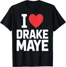 I Love Drake Maye Football Player Fans Heart Unisex T-Shirt