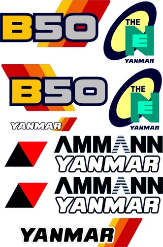 YANMAR B50 DIGGER DECAL SET