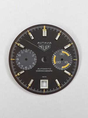 Heuer Autavia Orange Boy Dial with Hands for 12 Parts