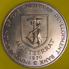 1970 Montserrat 4 Dollars UNC