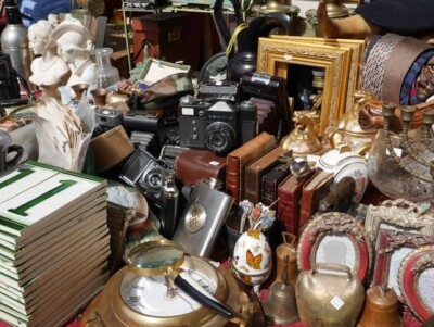 5 pound box lot of New & Old collectible items from estates-see details-lot#19