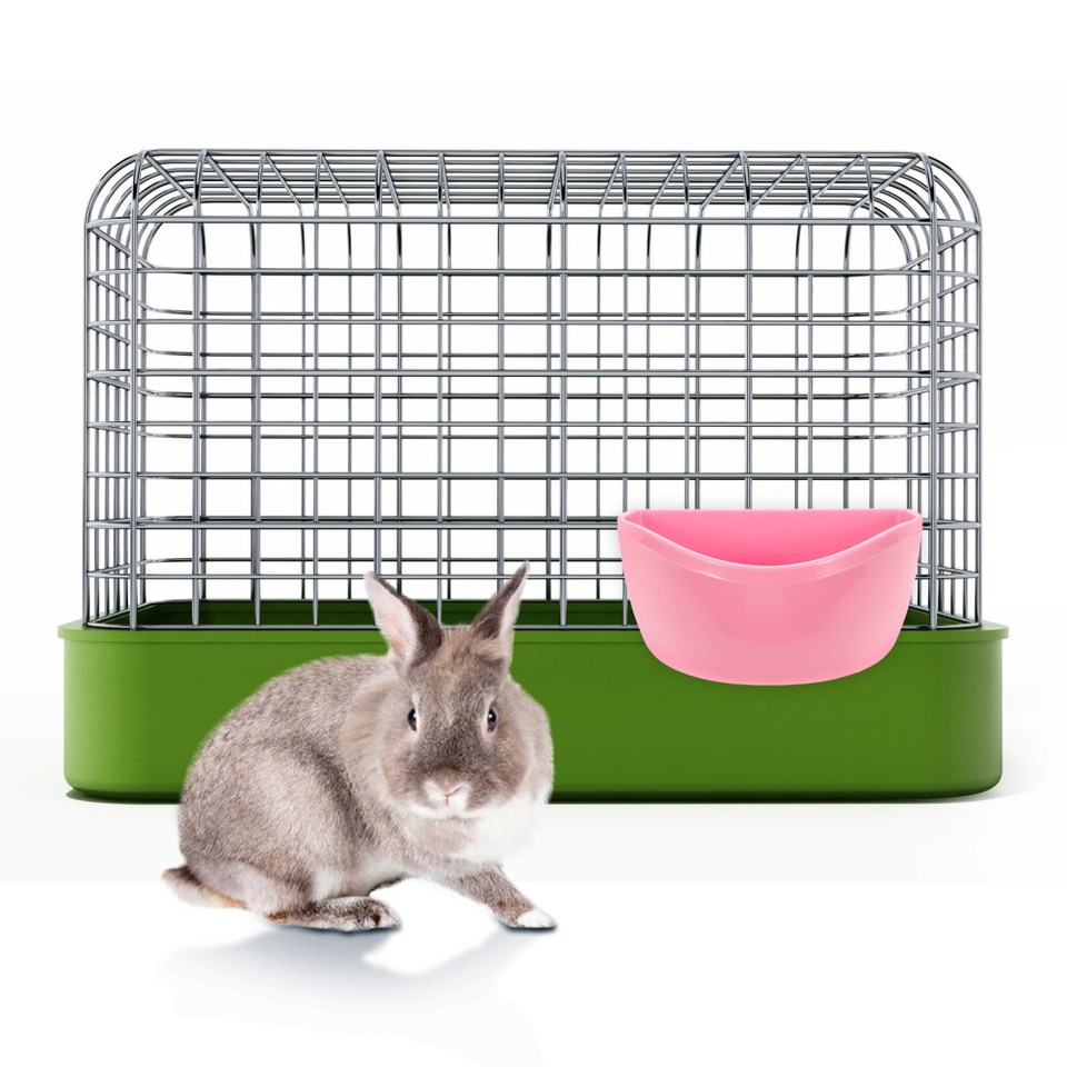 Bunny Cage Chinchilla Food Rabbit Food Pellets Kitten Bowl Guinea Pig