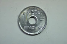 mw11668 French Indo-China; Cent 1943  KM#26  BU