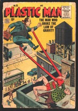 Plastic Man 56 1955-Quality-Jack Cole cover and ar-The Man Who Broke The Law...