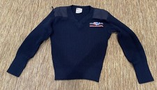 Commando Jack Young, Men's Black Wool Sweater, Medium, Made in USA