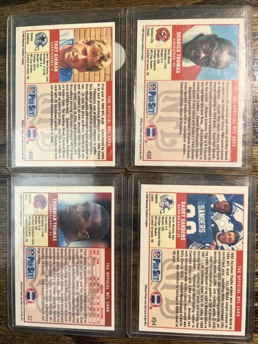 Pro Set 1991 Football Card Lot Aikman Thomas Sanders Thomas - Picture 2 of 2