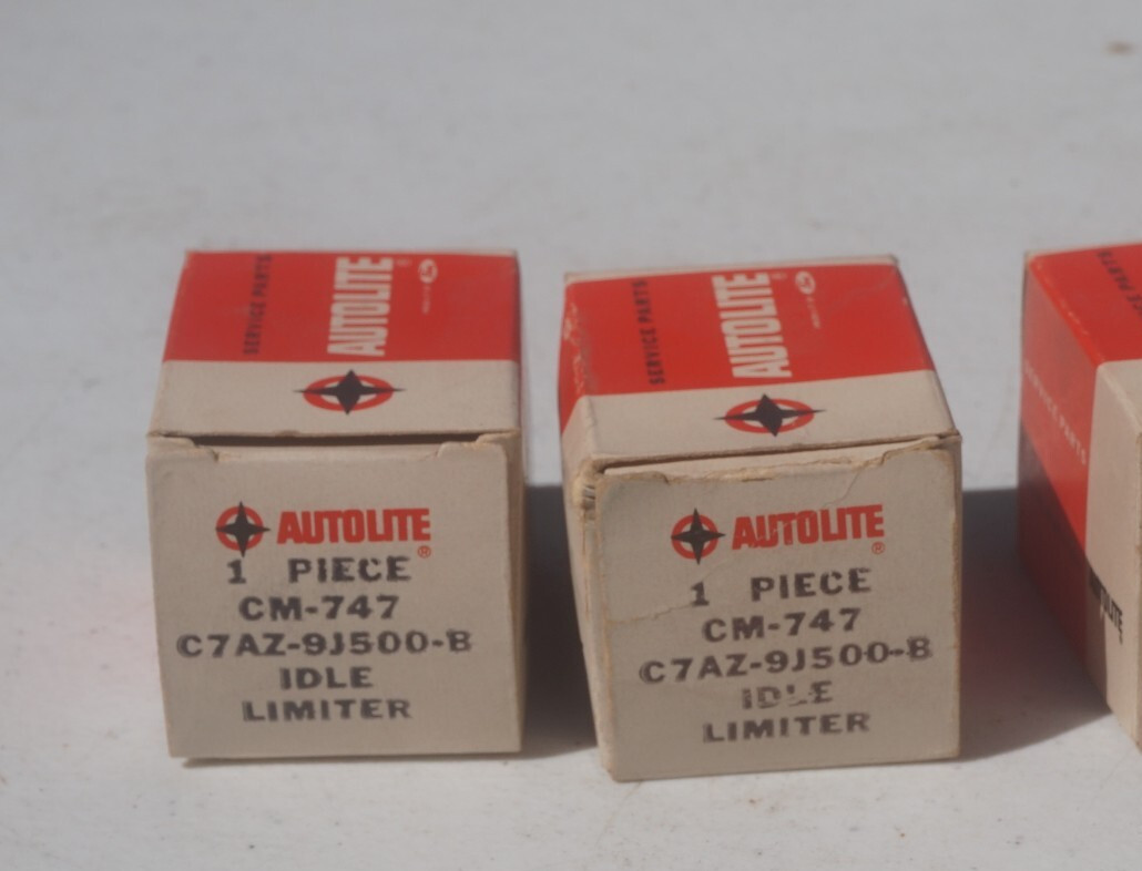 2 NOS 1967 Ford Mustang Carburetor Idle Limiters C7AZ-9J500-B Genuine Motorcraft