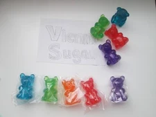 Set of 5 Fruit Scented Gummy Bear Novelty Erasers