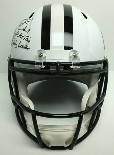 Drew Brees Signed F/S Flat White Saints Helmet "NFL All Time Passing Leader" BAS - Picture 7 of 10