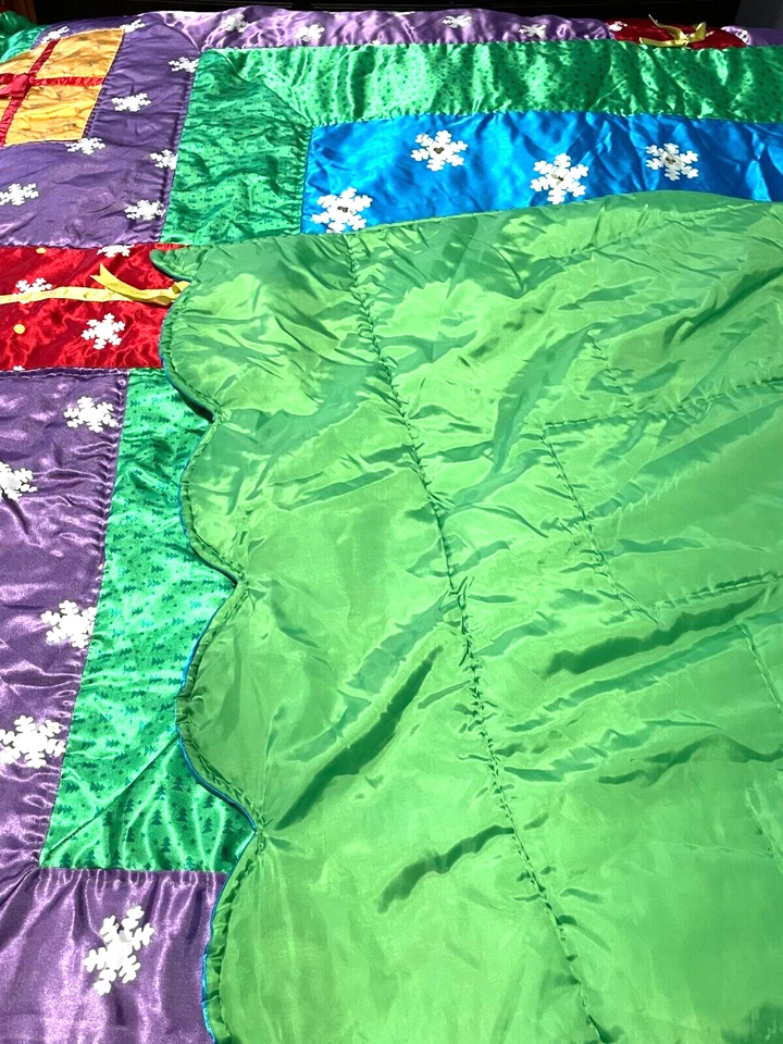 Juego de edredón de vacaciones muñeco de nieve Pem America Inc. de colección 2 fundas estándar talla King Plus Foto 3 de 4