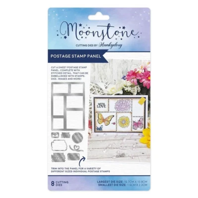 Hunkydory Moonstone - POSTAGE STAMP PANEL Craft Die Set - MSTONE918
