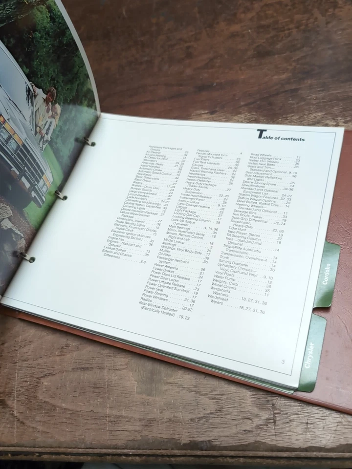 Chrysler 1978 libro de datos distribuidor álbum datos características concesionario Córdoba LeBaron Foto 4 de 4