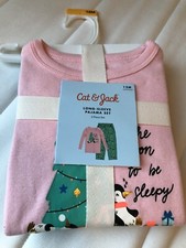 Cat  Jack Size 18M -5TPenguin Christmas Pajamas 2 Piece Set Girls Sleepwear
