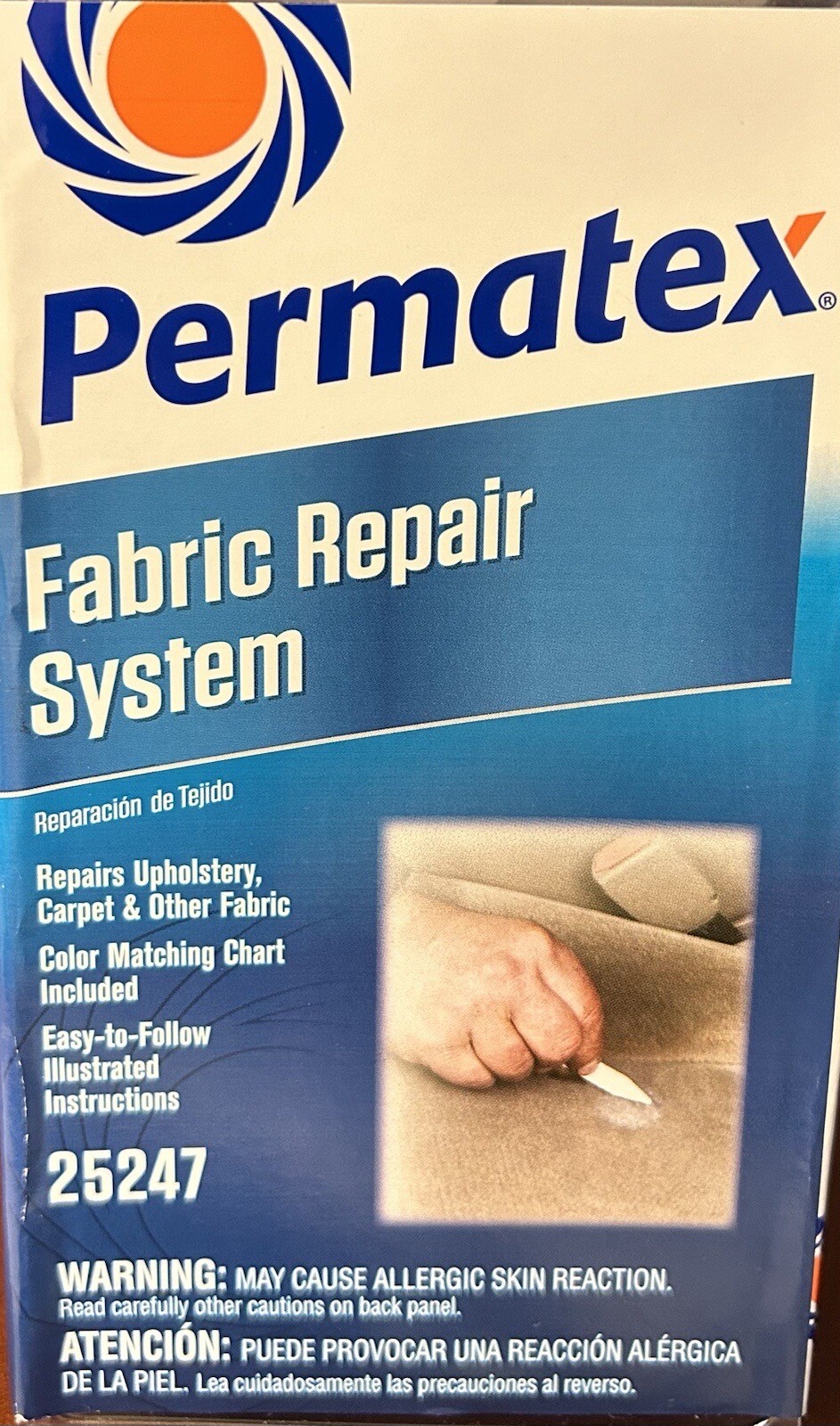 Permatex 25247 Fabric Repair Kit Single Unit 686226252470 686226252470 eBay