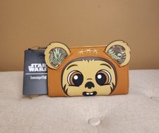 Cartera Loungefly Star Wars Wicket W. Warrick Ewok Cosplay Solapa NUEVA
