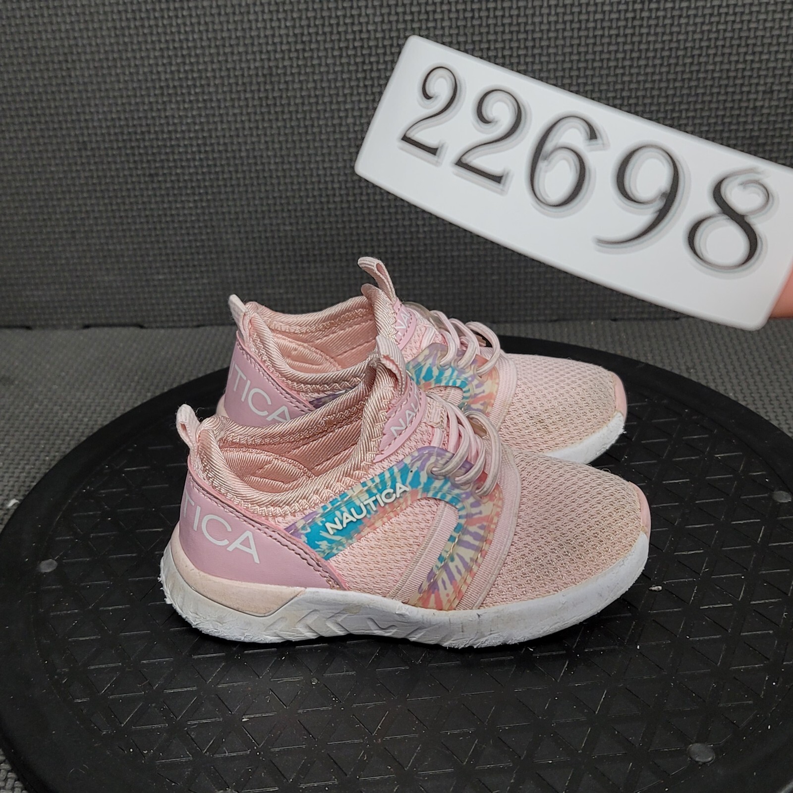 Toddler Sz 6 Pink White Athletic Slip Ons