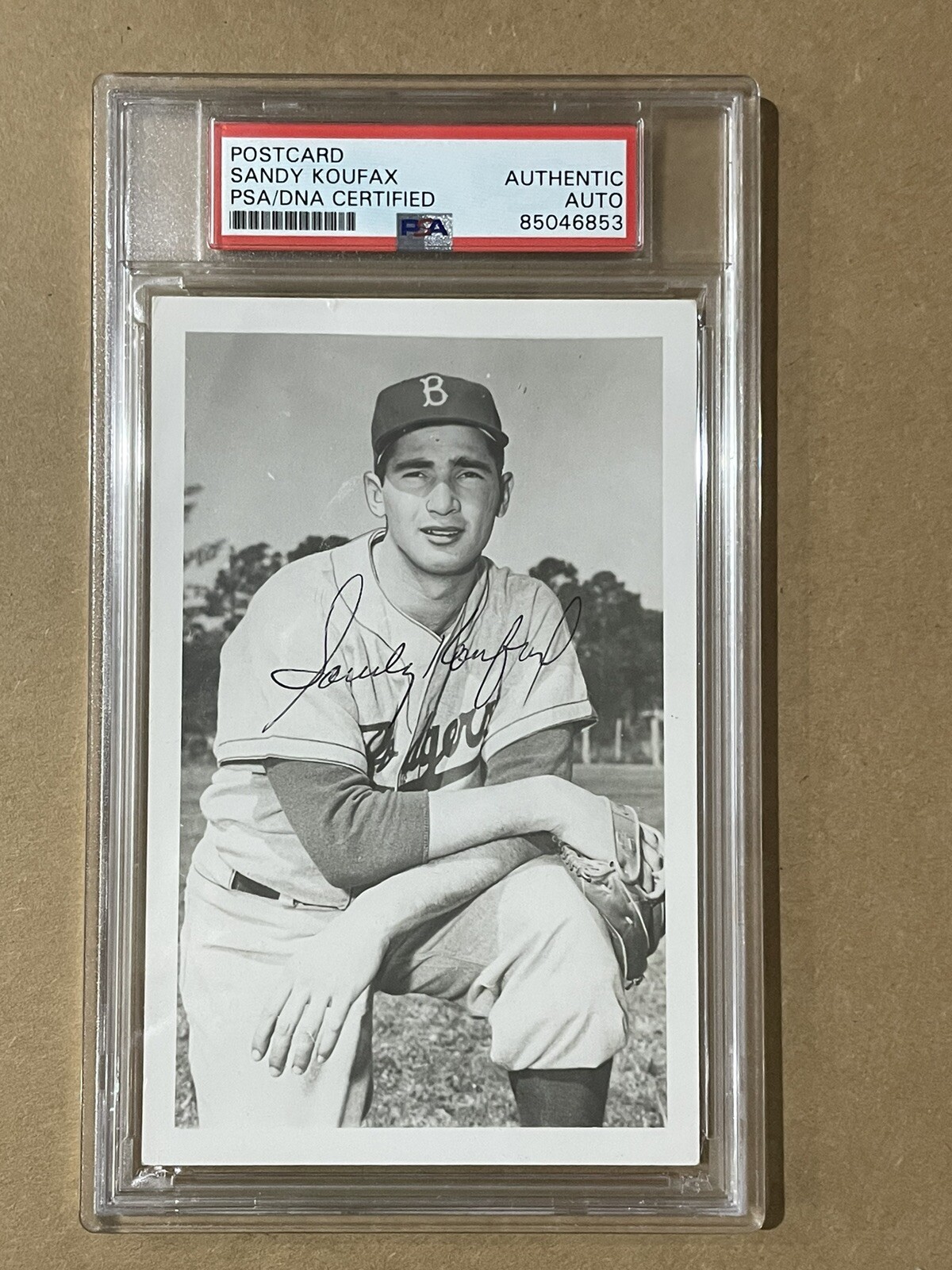 Sandy Koufax Autographed Signed Los Angeles Dodgers POSTCARD PSA/DNA 