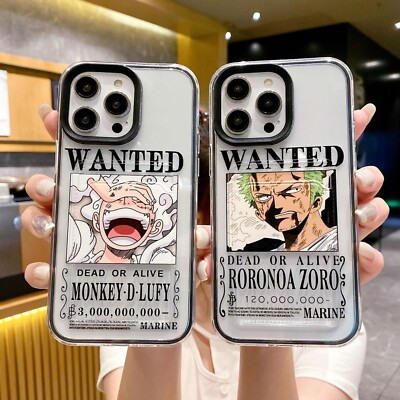 One Piece Luffy Zoro Für iPhone 11 12 13 14 15 Case Hülle Schutzhülle Cover TPU