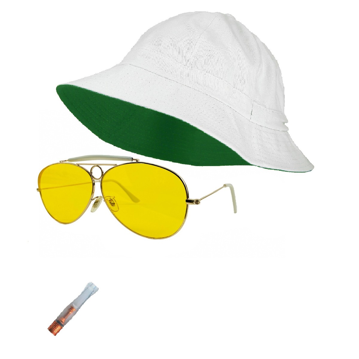FEAR and LOATHING in LAS VEGAS Raoul Duke Bucket Hat Sunglasses Cigar  Costume