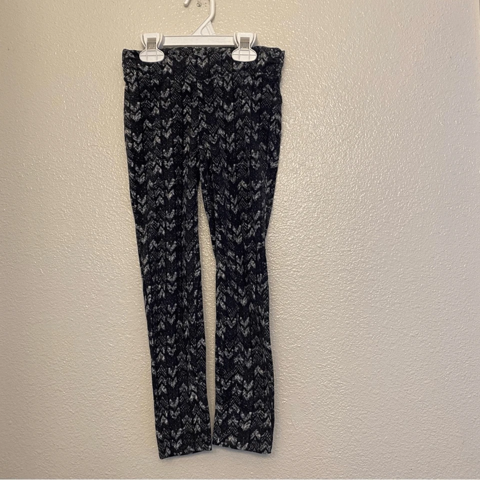 COLUMBIA Niñas Glacial Gris Negro Estampado Leggings Polar Pantalones XS-6 Foto 2 de 4