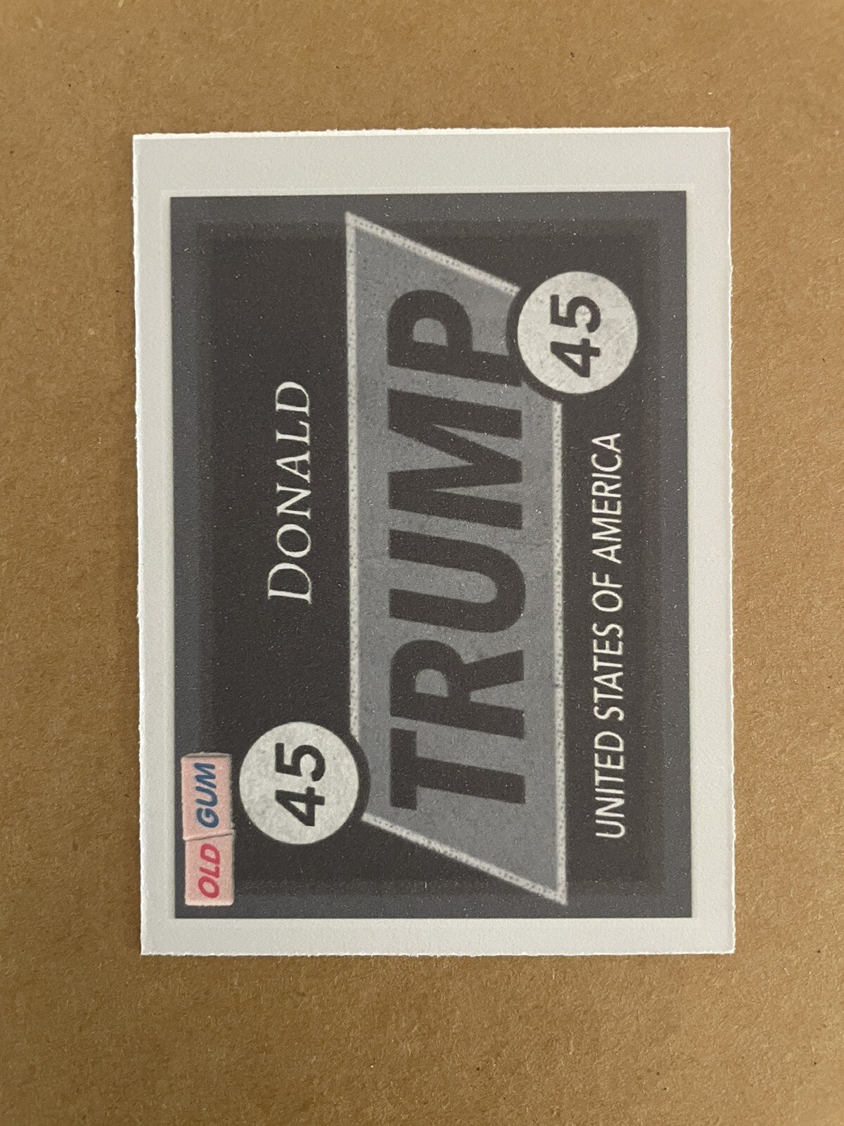 Donald Trump 45th U.S President Old Gum ACEO Trading Card Take Quack