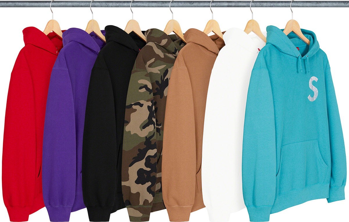 Supreme Swarovski S Logo Hooded Sweatshirt FW21 (FW21SW40) Men