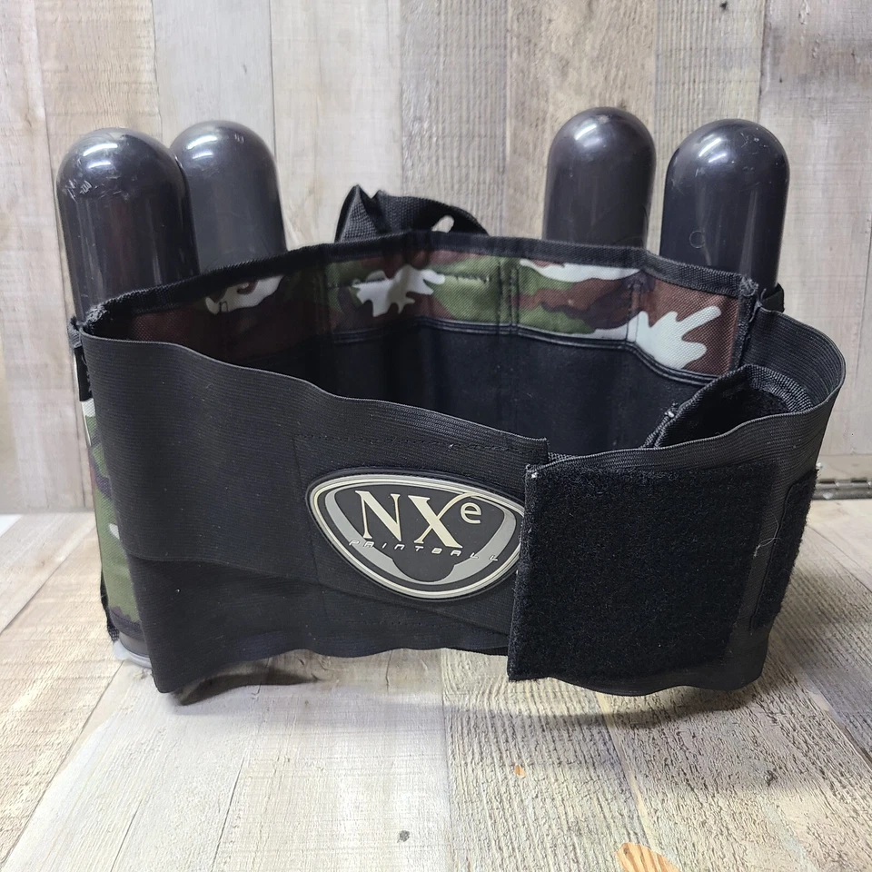 NXE SP Camo Paintball Gun 4 +Tank Harness Pack 100 rd Pods Feeder Loader Hopper - Image 4 of 4