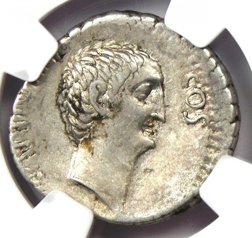 Marc Antony and Luc. Antonius AR Denarius Coin 41 BC (Mc. Nerva) - NGC Choice VF - Afbeelding 7 van 8