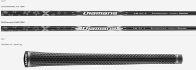 TaylorMade Qi35 Driver 10.5deg RH Diamana SILVER TM55 graphite