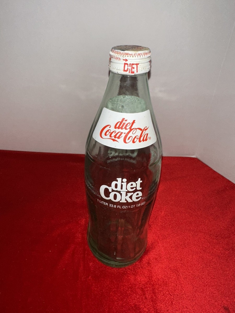 Coca-Cola 鉄看板　 1リットル ガラス瓶 RARE FULL SEALED Vintage Coca Cola COKE GLASS 1 Liter / 33.8oz