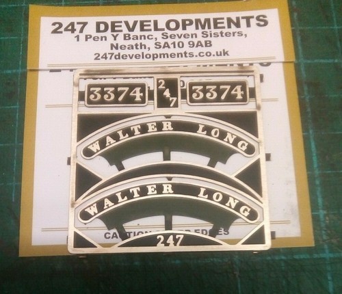 Spur "0" 247 Entwicklungen GWR Name & Zahlen 3374 Walter Lang | Zustand: New