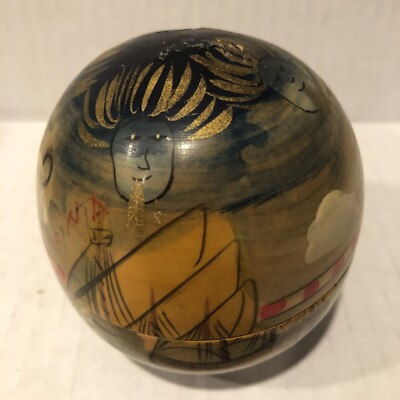 Nesting Wooden Columbus Globes Ball .Autentic Models