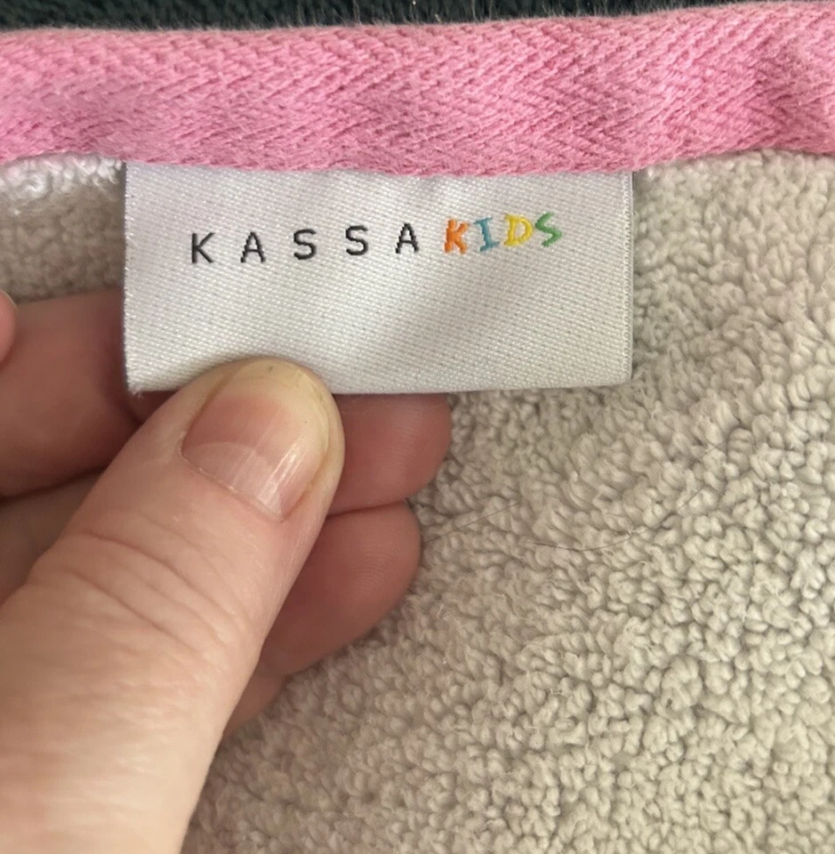 Toalla de baño Kassa Kids rosa lavanda rosa mariposa flor abeja libélula 44x26 Foto 3 de 4