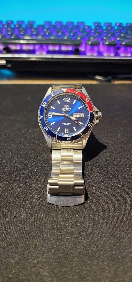 Pacote com 4 relógios ❗️ Usado Orient Mako Pepsi, Raro Vostok, Paul Rich e muito mais! - Imagem 2 de 4