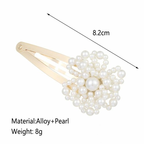 Clips para el cabello estilo perla de moda - decoraciones para el cabello - 5 estilos diferentes - Imagen 6 de 6