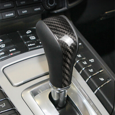 Carbon Faser Auto Schaltknauf Abdeckungs Fall für Porsche Cayenne 2011-2017