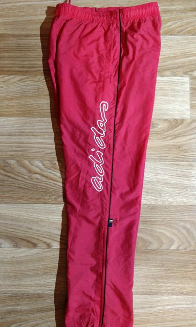 red and white adidas tracksuit womens