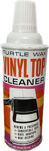 Rare Find 1960’s Turtle Wax Vinyl Top Cleaner- Unused