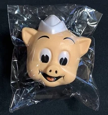 New PIGGLY WIGGLY STRESS Reliever BALL - 3" Diameter PIE-EYED Mr. Pig Head HAT