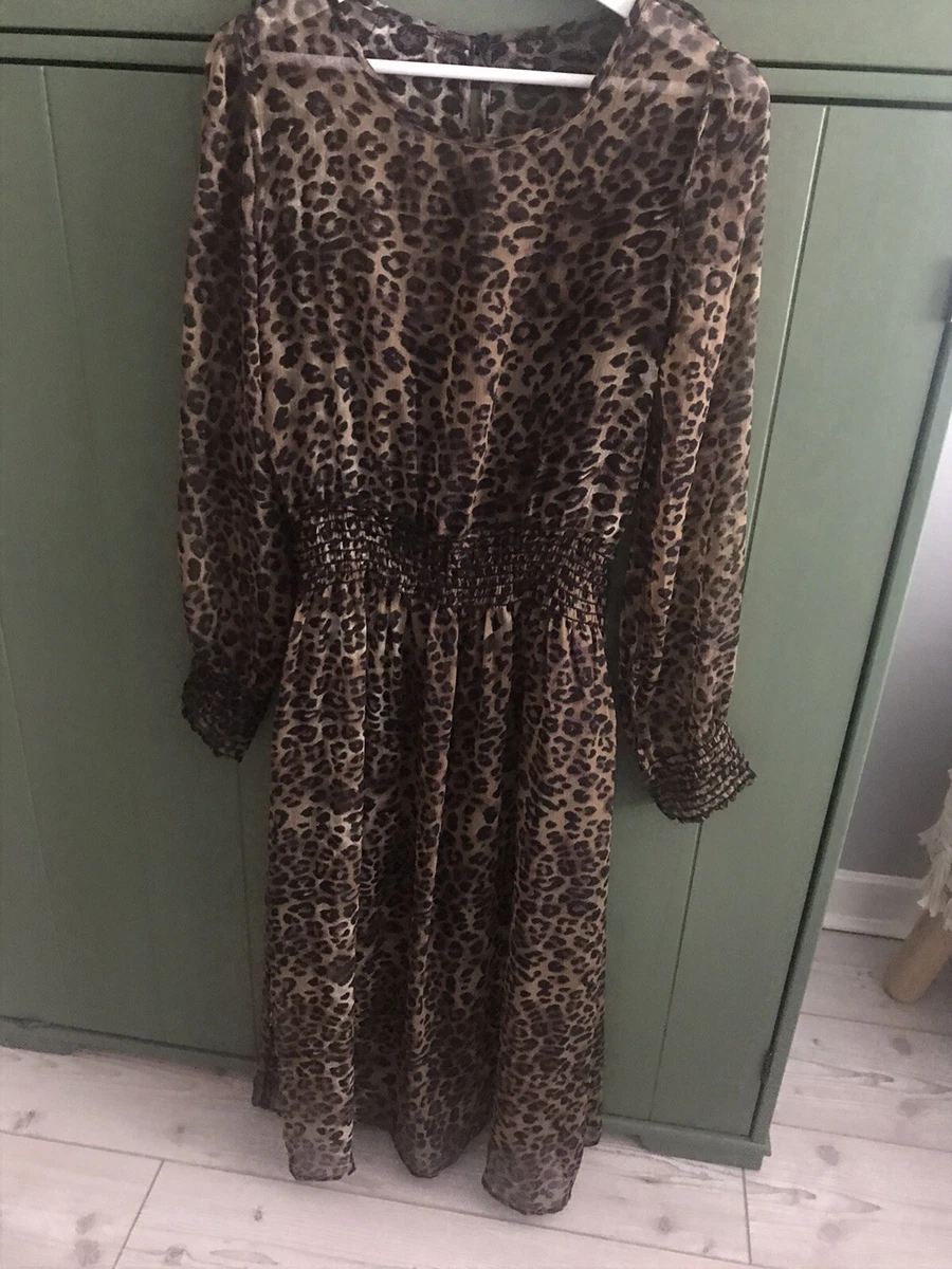 Leopard dress clearance nakd