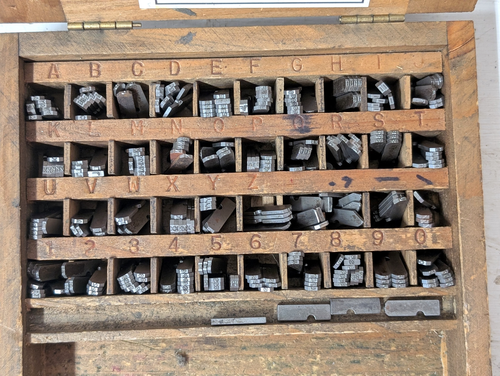 Ideal Numberall 1/8" Steel Capital Alphabet & Number Stamps - Picture 4 of 4
