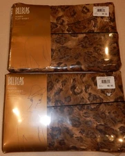 Bill Blass 2 New Cheetah Print Flat Sheets Tailormade Queen Size 200 TC