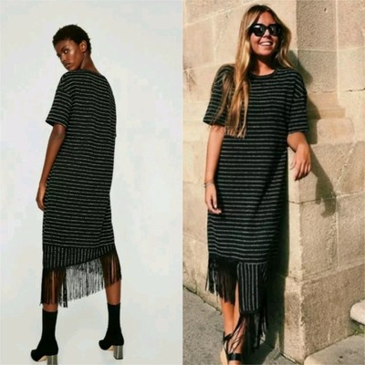 white jumper dress zara