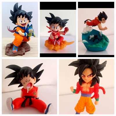 Konvolut 5 Dragon Ball Figuren - Goku Größe 8 bis 13 cm - Figures Set